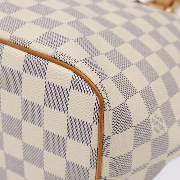 LOUIS VUITTON Damier Azur Saleya PM Tote Bag N51186 LV Auth 138231 - Picture 4 of 16